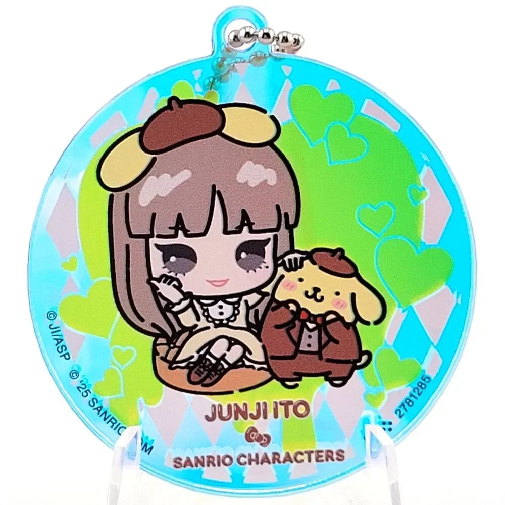Deformed Tomie & Pompompurin - Junji Ito x Sanrio Blue Acrylic Charm